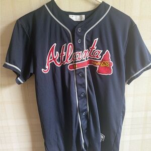 Genuine Merchandise Kids Atlanta Jersey - Navy and Red